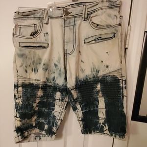 NormCore tye dye/bleached stained shorts